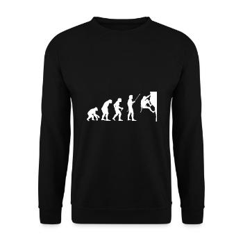Climbing Evolution Boulderin Mountaineering Boulde - Unisex Pullover - Schwarz - Vorne - Alina (178cm) & Michal (187cm)