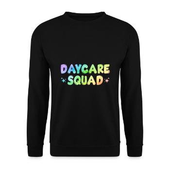 Daycare Squad Daycare Provider Daycare Teacher Pre - Unisex Pullover - Schwarz - Vorne - Alina (178cm) & Michal (187cm)