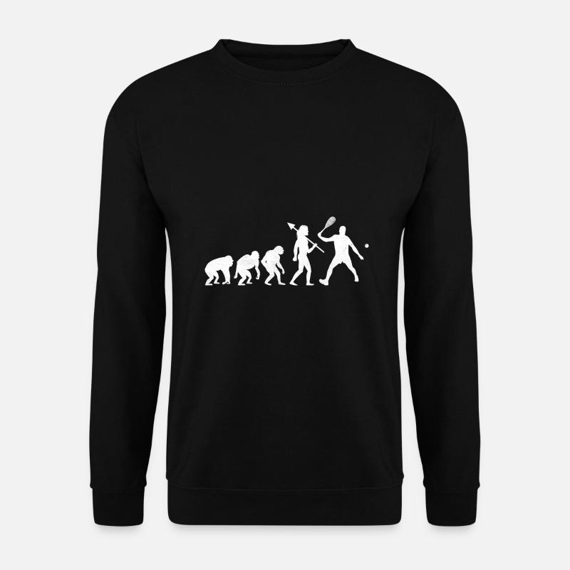 Squash-Spieler Squash-Evolution-Spieler Raquetball S - Unisex Pullover - Schwarz