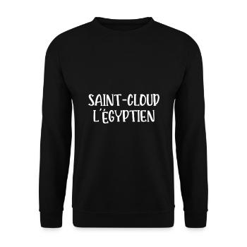 saint-cloud l'égyptien - Sweat-shirt Unisexe - noir - Devant - Alina (178cm) & Michal (187cm)