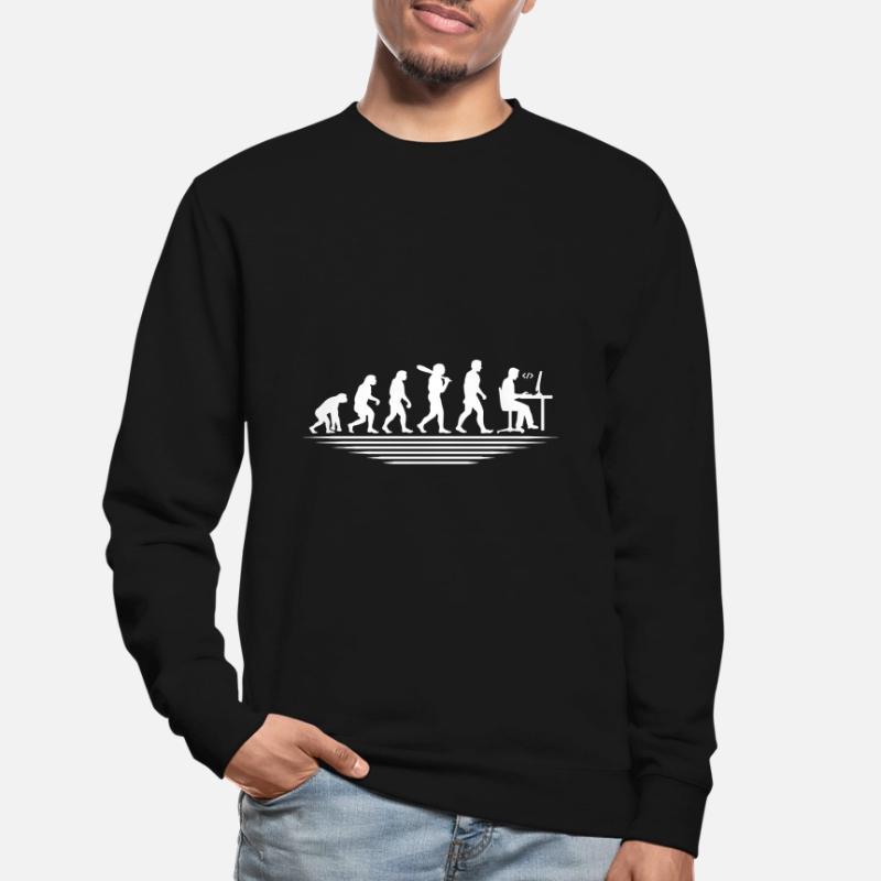 Coffee Coding Evolution Coder Developer Nerd Coffe Unisex Sweatshirt