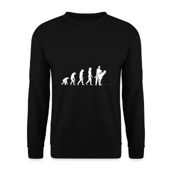 Evolution Zahnarzt Dentalhygieniker Zahnheilkunde Denti - Unisex Pullover - Schwarz - Vorne - Alina (178cm) & Michal (187cm)