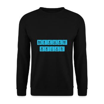 Krankenwagenfahrer Periodensystem der Elemente EMS Pa - Unisex Pullover - Schwarz - Vorne - Alina (178cm) & Michal (187cm)
