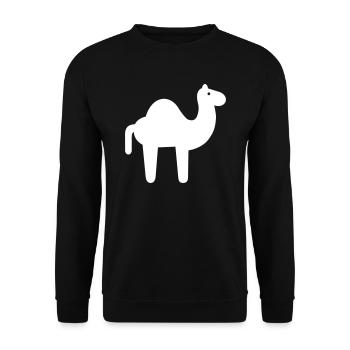 camel - Unisex Sweatshirt - black - Front - Alina (178cm) & Michal (187cm)