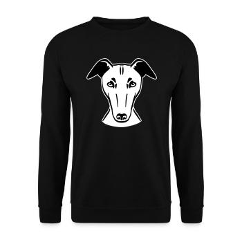 Levrette - Sweat-shirt Unisexe - noir - Devant - Alina (178cm) & Michal (187cm)