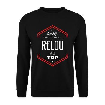 Relou parfait et au top - Sweat-shirt Unisexe - noir - Devant - Alina (178cm) & Michal (187cm)