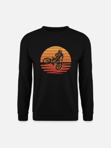 Mountain Bike Bike Cyclist Mountain Bike - Unisex Sweatshirt - black