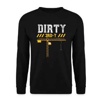 Dirty 3rd-Y - Construction Worker - Unisex Pullover - Schwarz - Vorne - Alina (178cm) & Michal (187cm)