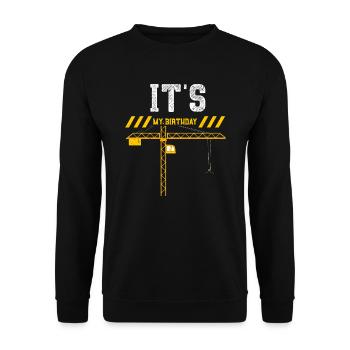 It's My Birthday - Unisex Sweatshirt - black - Front - Alina (178cm) & Michal (187cm)