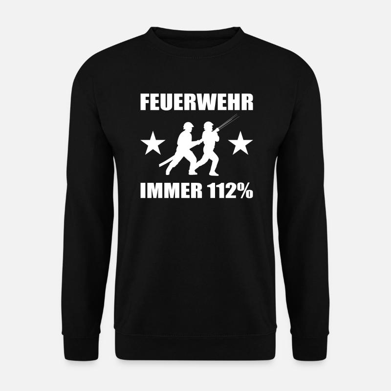 Feuerwehr - Unisex Pullover - Schwarz