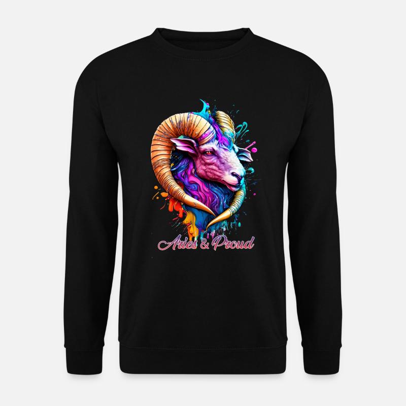 Widder und Stolz - Unisex Pullover - Schwarz