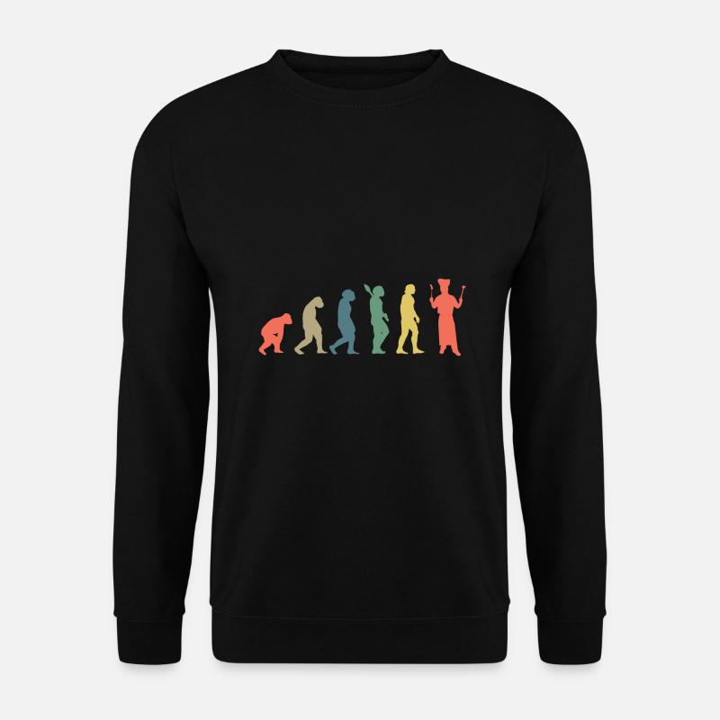 Koch Evolution Kochen Küchenchef Gastronomie Chefk - Unisex Pullover - Schwarz