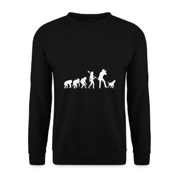 Dog Lover Photography Evolution Photographer Dogs - Unisex Sweatshirt - black - Front - Alina (178cm) & Michal (187cm)