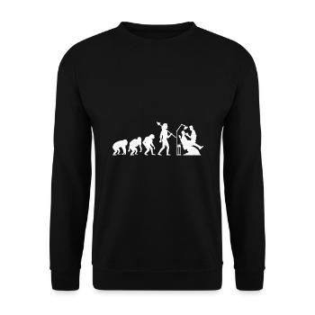 Evolution Dentist Dental Dentistry Dentists - Unisex Sweatshirt - black - Front - Alina (178cm) & Michal (187cm)