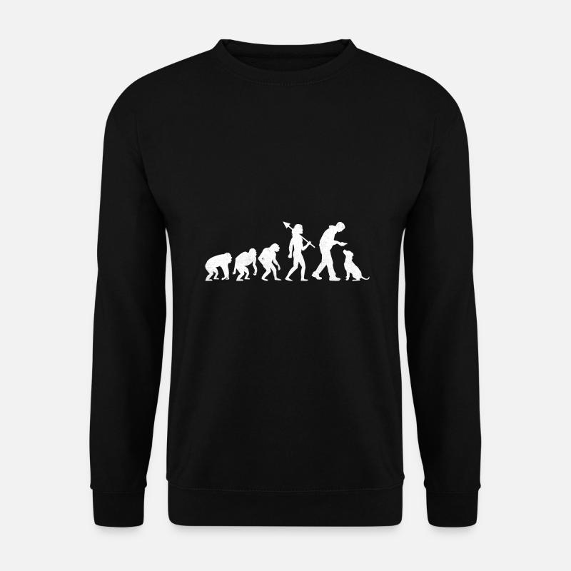 Retro Evolution Labrador Retriever Lab Hunde Apportieren - Unisex Pullover - Schwarz