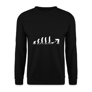 Retro Graphic Animal Keeper Zoo Keeper Animal Love - Unisex Pullover - Schwarz - Vorne - Alina (178cm) & Michal (187cm)