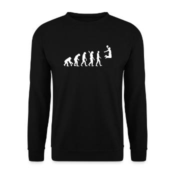 Basketball Evolution - Unisex Sweatshirt - black - Front - Alina (178cm) & Michal (187cm)