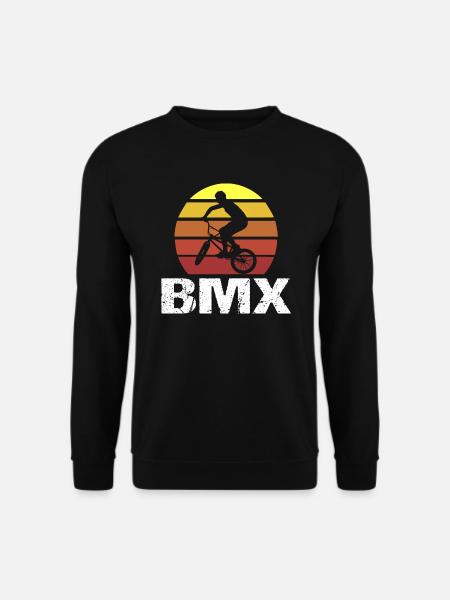 BMX Outfit Vintage Retro Hobby Sport Fun Shirt - Unisex Pullover - Schwarz