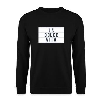 LA DOLCE VITA - Unisex Pullover - Schwarz - Vorne - Alina (178cm) & Michal (187cm)