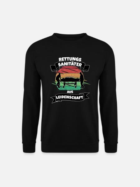 Rettungssanitäter aus Leidenschaft - Unisex Pullover - Schwarz