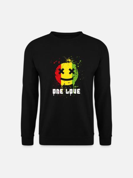 One Love, Reggae Lover, Love Regga Music - Unisex Sweatshirt - black