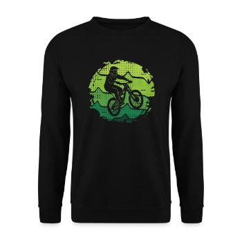 Fahrrad Downhill Mountainbike Mountain Biking - Unisex Pullover - Schwarz - Vorne - Alina (178cm) & Michal (187cm)