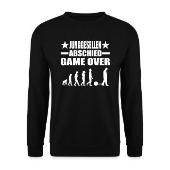 Junggesellenabschied - Unisex Pullover - Schwarz - Vorne - Alina (178cm) & Michal (187cm)