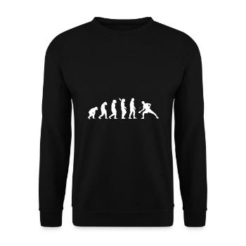 Table Tennis Evolution Table Tennis Player Pingpong - Unisex Sweatshirt - black - Front - Alina (178cm) & Michal (187cm)