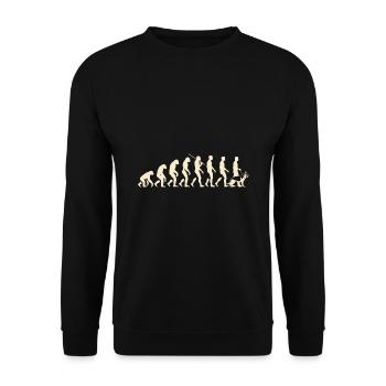 Evolution German Shepherd Dog Lover Shepherds GSD - Unisex Sweatshirt - black - Front - Alina (178cm) & Michal (187cm)