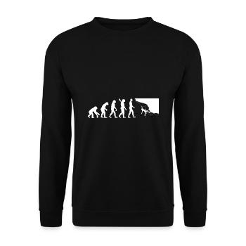 Evolution Graphic Climbing Climber Bouldering Boul - Unisex Pullover - Schwarz - Vorne - Alina (178cm) & Michal (187cm)