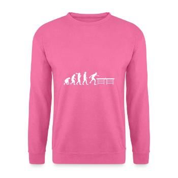Ping-pong Evolution Ping-pong ping-pong - Sweat-shirt Unisexe - rose - Devant
