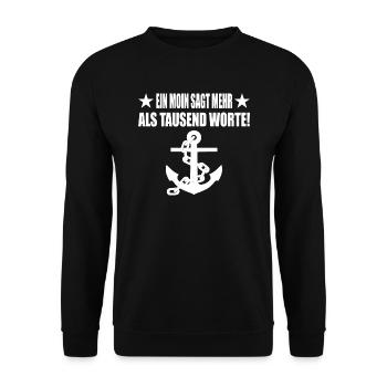 Moin - Unisex Pullover - Schwarz - Vorne - Alina (178cm) & Michal (187cm)