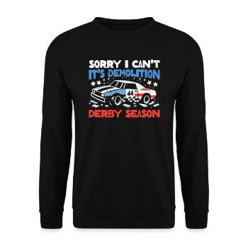 Saison du derby de démolition - cadeau pour les vrais fans - Sweat-shirt Unisexe - noir - Devant - Alina (178cm) & Michal (187cm)