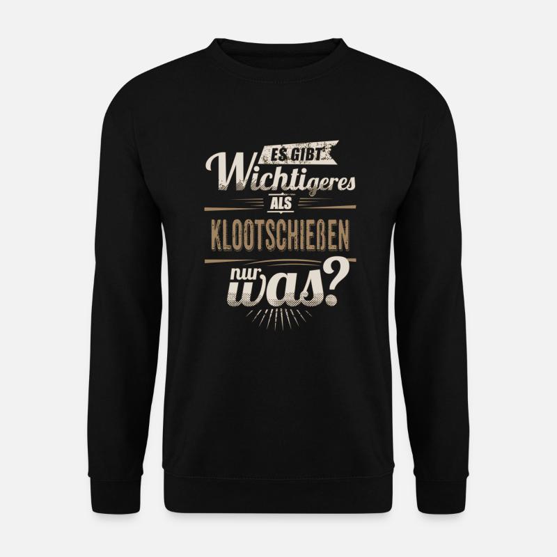 Sportler Motiv - Klootschießen - es gibt - Unisex Pullover - Schwarz
