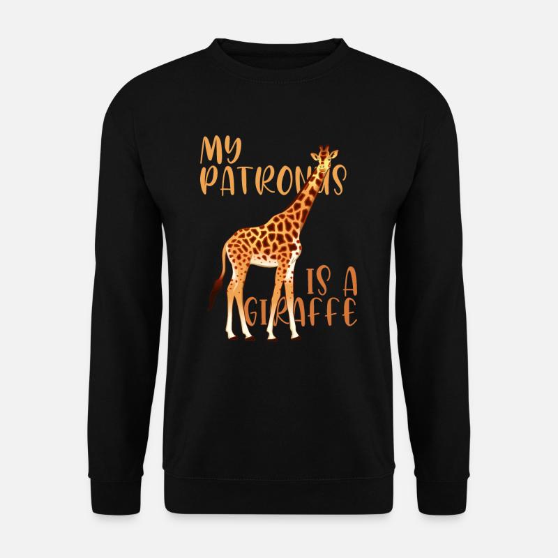 Giraffe Giraffen Giraffe Liebhaber lustige Geschen - Unisex Pullover - Schwarz