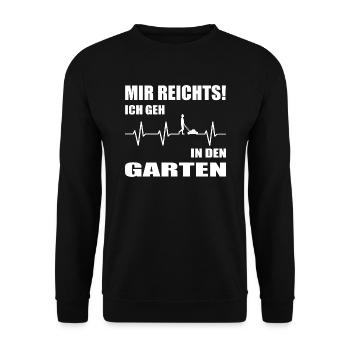 Garten - Unisex Pullover - Schwarz - Vorne - Alina (178cm) & Michal (187cm)