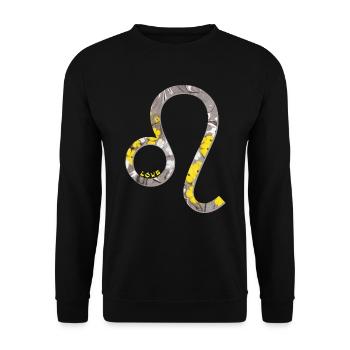 Zodiac sign Leo e 40 - Unisex Sweatshirt - black - Front - Alina (178cm) & Michal (187cm)