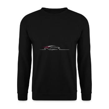 Auto Sports Cars Motorsport Racing Cars Turbo Rally - Unisex Sweatshirt - black - Front - Alina (178cm) & Michal (187cm)