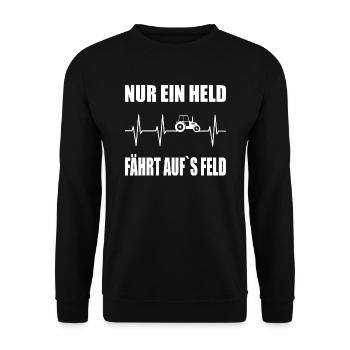 Traktor - Unisex Pullover - Schwarz - Vorne - Alina (178cm) & Michal (187cm)