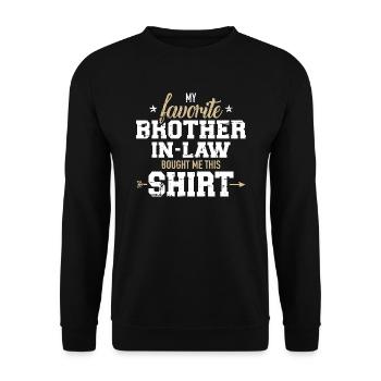 beau-frère - Sweat-shirt Unisexe - noir - Devant - Alina (178cm) & Michal (187cm)