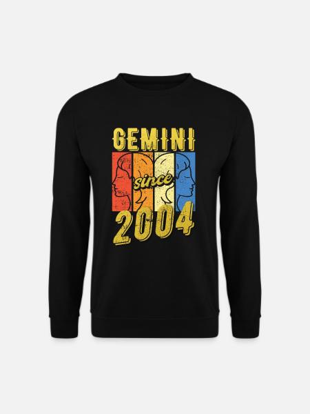Gemini Zodiac 2004 Gift - Unisex Sweatshirt - black