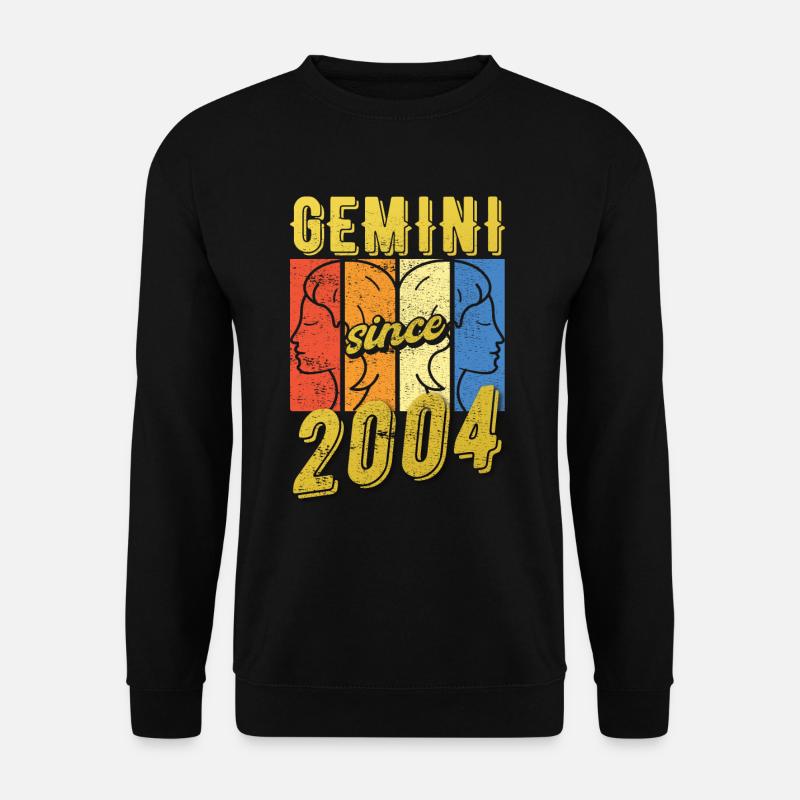 Gemini Zodiac 2004 Gift - Unisex Sweatshirt - black