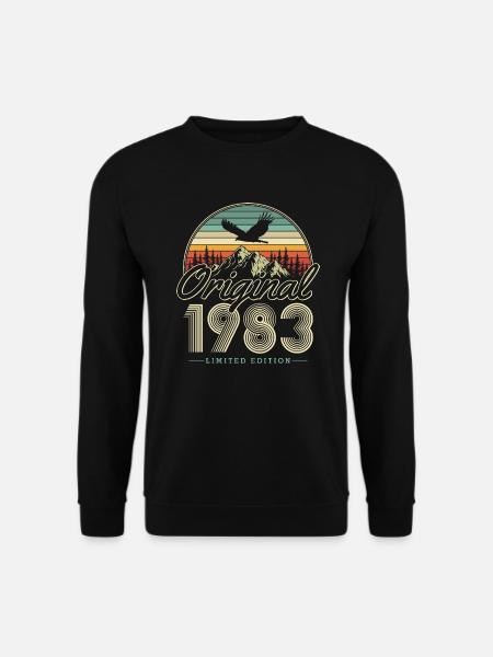 Original 1983 Jahrgang Vintage Geburtstag Geschenk - Unisex Pullover - Schwarz