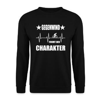 Fahrrad - Unisex Pullover - Schwarz - Vorne - Alina (178cm) & Michal (187cm)