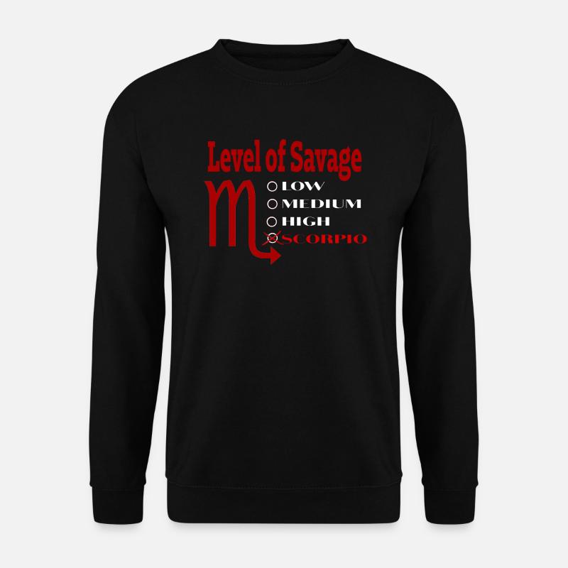 Sternzeichen Skorpion - Unisex Pullover - Schwarz