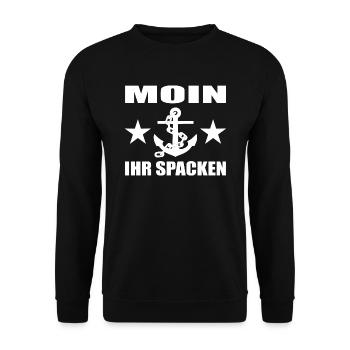 Moin - Unisex Pullover - Schwarz - Vorne - Alina (178cm) & Michal (187cm)