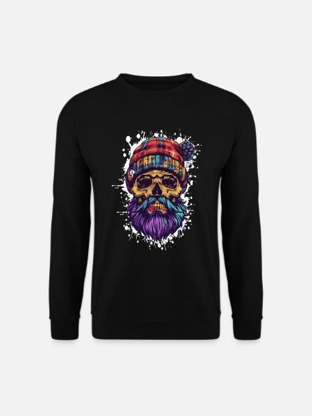 Skull Lumberjack - Unisex Sweatshirt - black