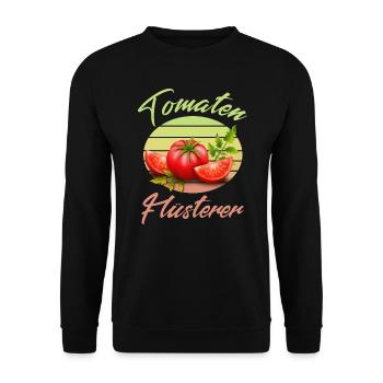 Tomaten Flüsterer - Unisex Pullover - Schwarz - Vorne - Alina (178cm) & Michal (187cm)