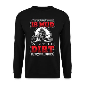 Motocross Motorsport Motorcycle - Unisex Sweatshirt - black - Front - Alina (178cm) & Michal (187cm)