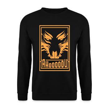 WOLF - Sweat-shirt Unisexe - noir - Devant - Alina (178cm) & Michal (187cm)